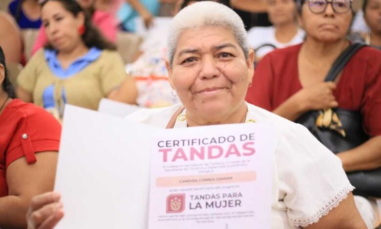 Tabasco ampliará en 2026 el programa Tandas para la Mujer