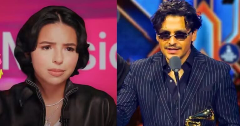 Nodal agradece al tequila pero no a Ángela Aguilar, polémico su discurso en Latin Grammy 2025 (Fotos de internet)