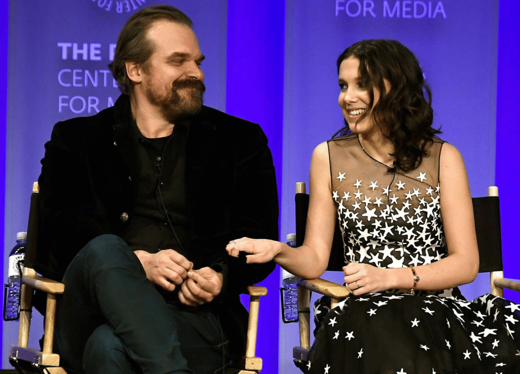 Millie Bobby Brown,David Harbour,Stranger Things,acoso,intimidación,Netflix,Daily Mail,Once,Jim Hopper,escándalo Hollywood.