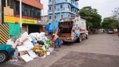 Centro amanece impecable tras operativo especial de limpieza navideña (Cortesía Ayuntamiento de Centro)