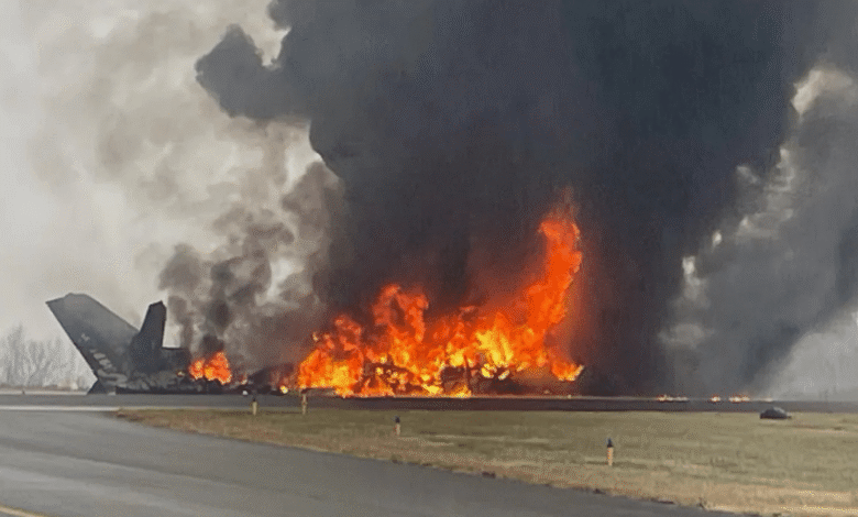 Accidente aéreo en Carolina del Norte: avión se estrella al intentar aterrizar (FOTO BNO NEWS)