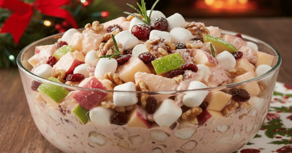 Ensalada de manzana navideña baja en azúcar y grasa: receta fácil y ...