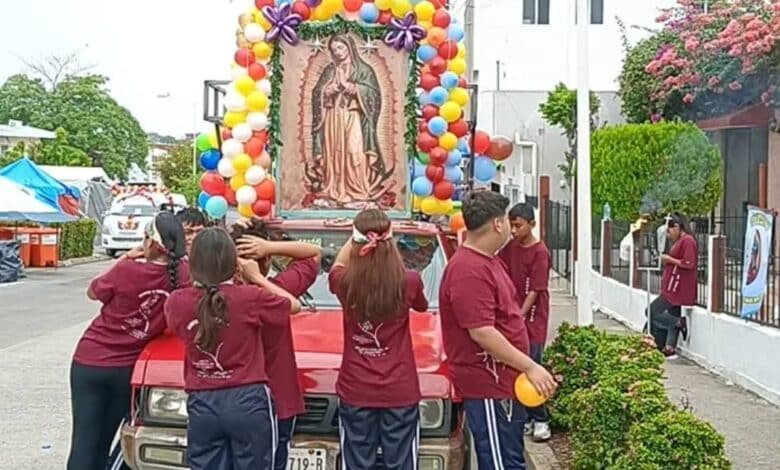 Fieles de Tabasco y estados vecinos inician festejos guadalupanos en la Primero de Mayo