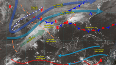 Frente frío 18 provocará lluvias intensas y caída de nieve en el noroeste de México