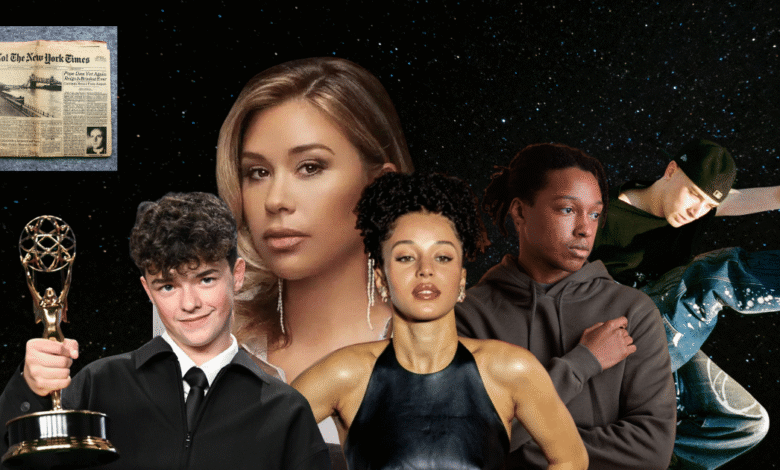 Los rostros del año Estos son los artistas que definieron el 2025 según The New York Times (Fotos Canva e Internet)