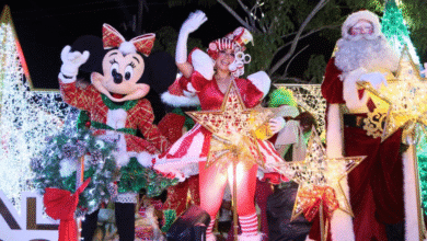 Magica explosión navideña en Comalcalco