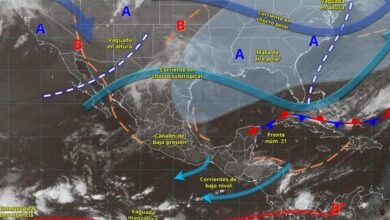 Pronóstico del clima martes 16 de diciembre Medio nublado con posibles chubascos