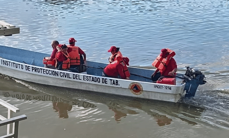 Hallan flotando el cuerpo de un ejemplar adulto en las aguas del Malecón de Villahermosa. Usuarios de las lanchitas dieron aviso a las autoridades, quienes ya investigan las causas de la muerte.