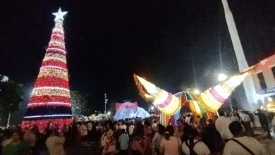 La Plaza de Armas de Villahermosa, corazón político del estado, se vio desbordada por miles de ciudadanos que acudieron a presenciar el espectacular encendido de las luces navideñas, encabezado por el gobernador Javier May Rodríguez, dando inicio oficial a las festividades decembrinas bajo el lema "La luz de la esperanza".