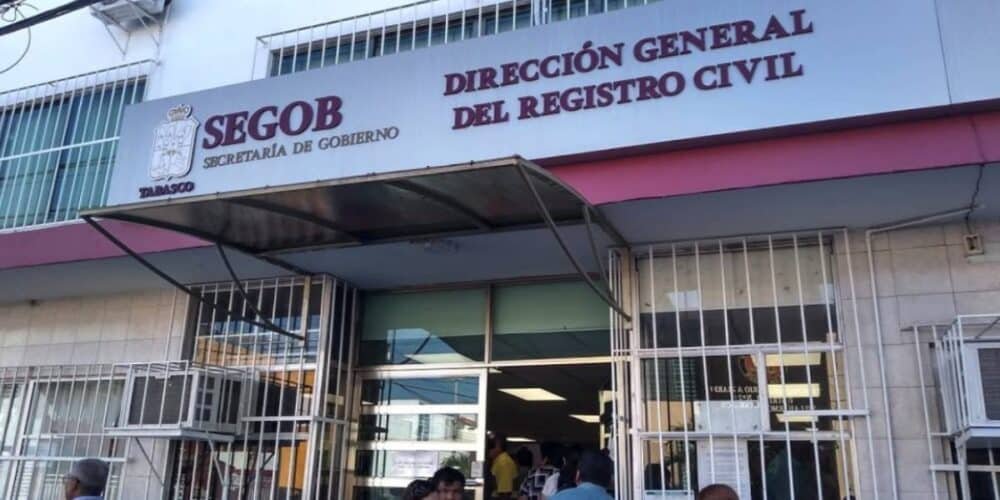 Registro Civil de Tabasco suspende actividades por vacaciones de fin de año