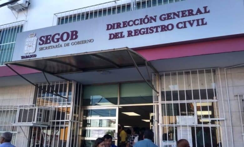 Registro Civil de Tabasco suspende actividades por vacaciones de fin de año