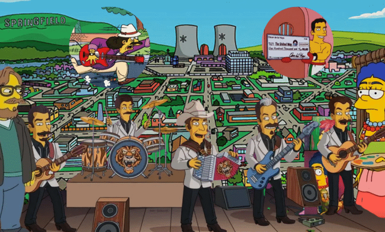 Springfield a la mexicana Los Tigres del Norte y las leyendas nacionales que han brillado en Los Simpson (Fotos Redes sociales)