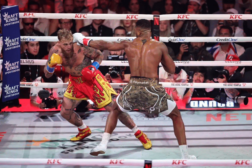 Anthony Joshua vs Jake Paul,resultado pelea boxeo,nocaut Jake Paul,boxeo Miami,Anthony Joshua KO,Jake Paul mandíbula rota,Kaseya Center,boxeo Netflix,Gervonta Davis.