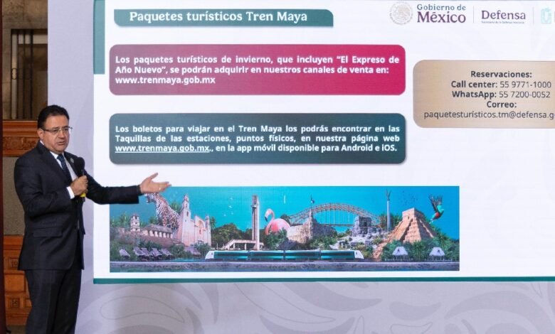 Presenta Tren Maya paquetes turísticos para temporada invernal