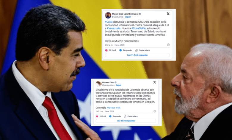 América Latina se fractura Del festejo libertario de Milei al criminal ataque denunciado por Cuba tras captura de Maduro (Foto Reuters y X)