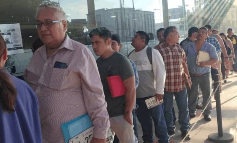 Buen arranque del reemplacamiento vehicular en Tabasco