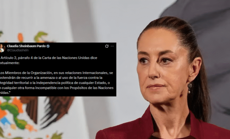 México rompe el silencio Sheinbaum condena enérgicamente intervención militar de EE. UU. en Venezuela y exige actuar a la ONU (Foto Récord y X)