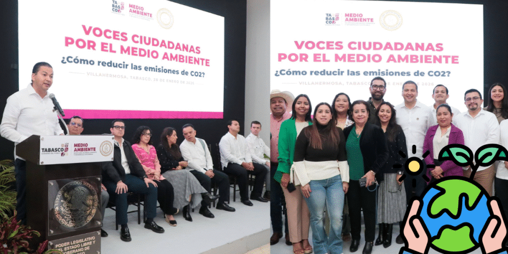 Tabasco lidera ruta ciudadana contra el cambio climático