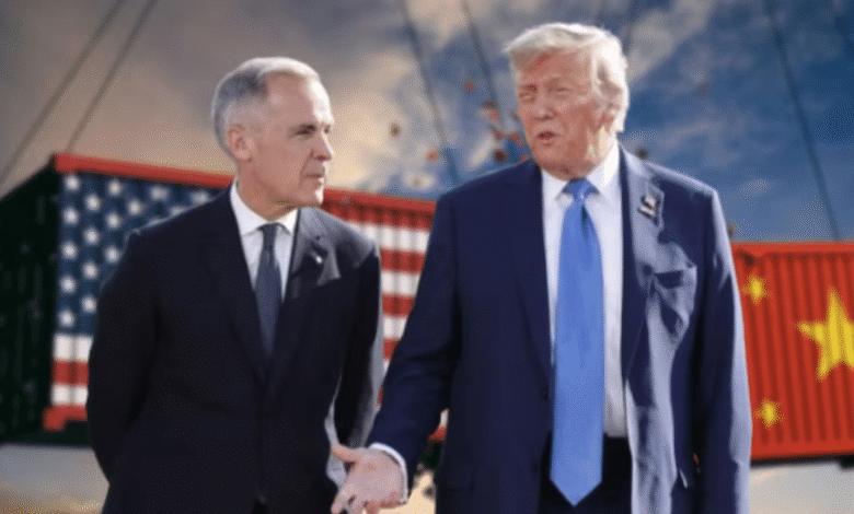 Trump amaga con arancel de 100% a Canadá por acercamiento con China