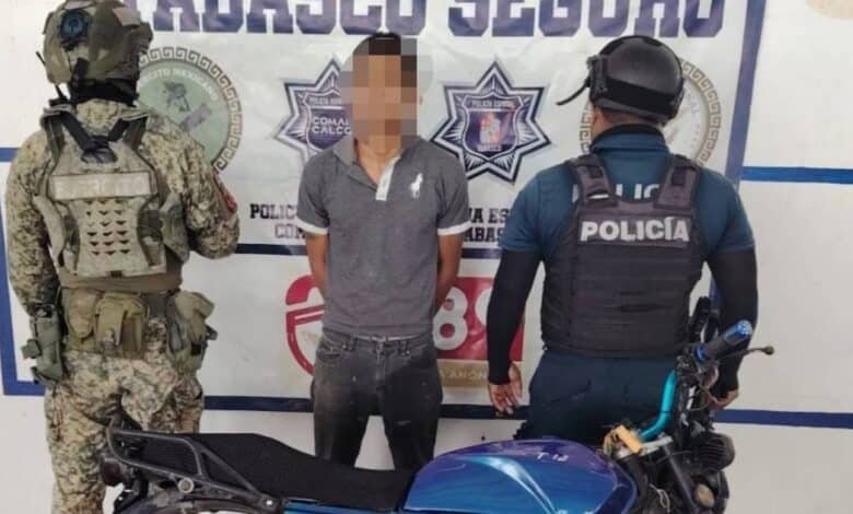 Cae "El Flaco" en operativo conjunto; conducía moto robada desde 2020