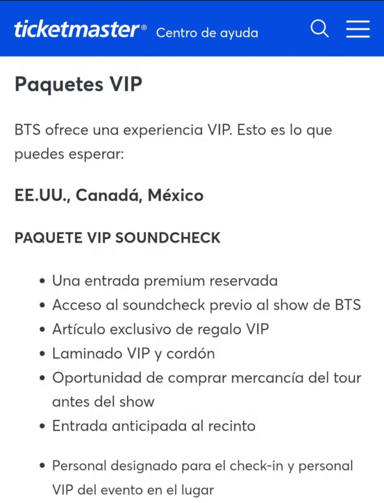 BTS México 2026,paquetes VIP BTS,precios entradas BTS,conciertos Ciudad de México,BTS World Tour,ARMY México,soundcheck VIP,boletos BTS CDMX,Ocesa K-pop,Ticketmaster México