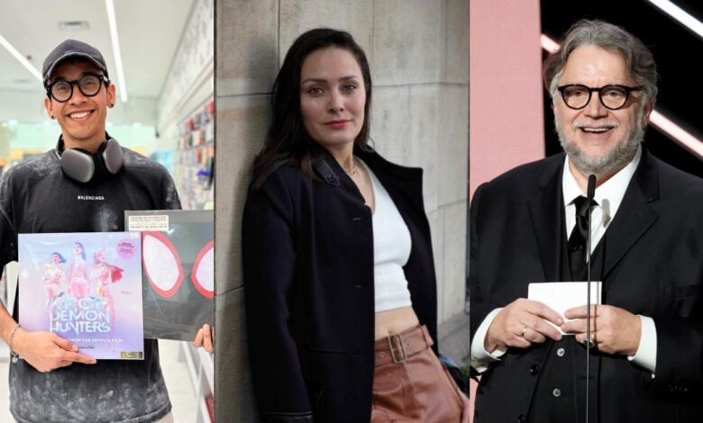 De izquierda a derecha, Cruz Contreras, Ivel Hernández y Guillermo del Toro (Foto de internet)