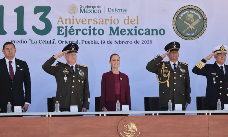 “Nuestras fuerzas armadas son garantía de que México decidirá su destino con independencia": Claudia Sheinbaum (Foto de Gobierno de México)