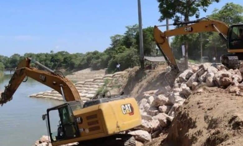 Conagua concluye muro de protección hidráulica