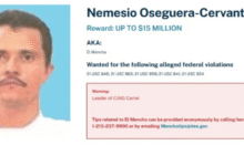 Confirman identidad de “El Mencho” con pruebas de ADN y huellas dactilares