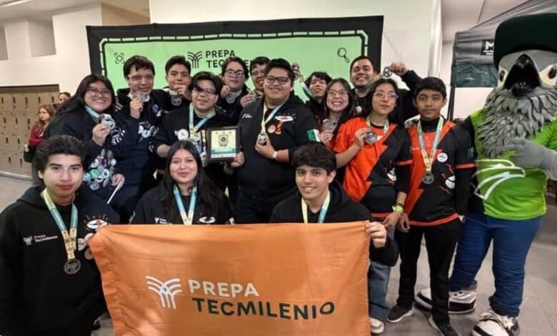 Estudiantes de Tecmilenio destacan en el Nacional de Robótica FTC. Foto: Cortesía Alan Vargas.