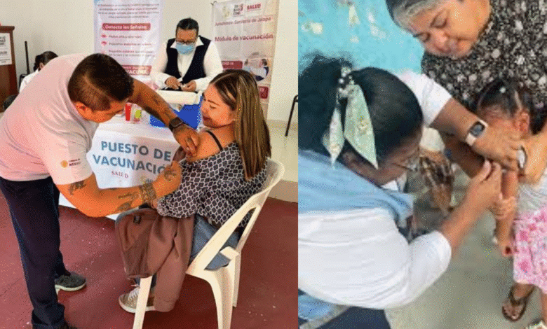 Inicia macro jornada de vacunación en escuelas de Tabasco