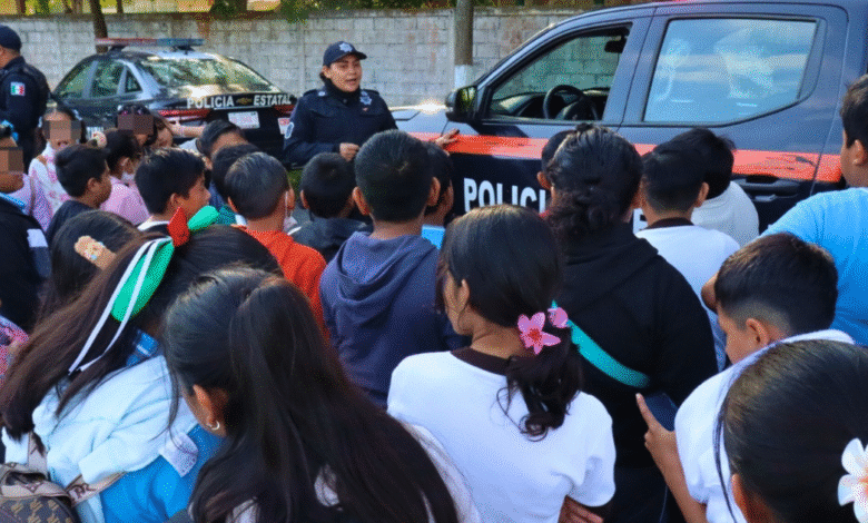 La niñez Tabasqueña vive la adrenalina policial