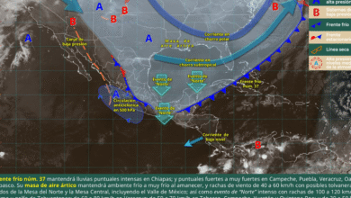 México bajo impacto del Frente Frío 37 Clima hoy 23 de Febrero de 2026