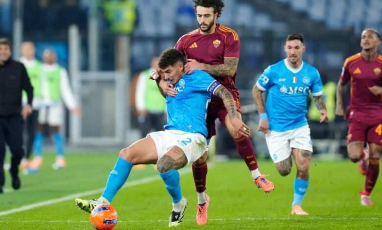 Napoli vs Roma Fecha y horario del partido de la Jornada 25 de la Serie A. Imagen: TN.