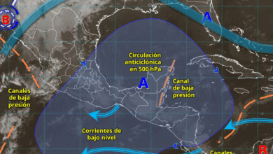 Este día, una vaguada en altura y una circulación ciclónica en niveles medios y altos de la atmósfera, se desplazarán sobre Sonora y Chihuahua, en interacción con el ingreso de humedad originado por la corriente en chorro subtropical, lo cual generará ambiente frío a muy frío.
