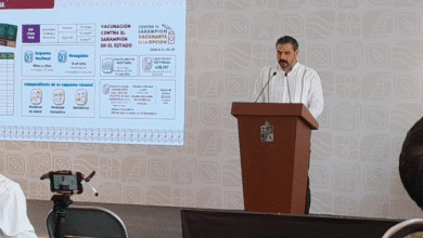 Tabasco refuerza blindaje contra el sarampión; hay vacunas disponibles.