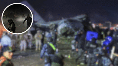 Tragedia en Bolivia Avión militar cargado de dinero choca contra vehículos al derrapar en El Alto (Fotos KCH) (1)