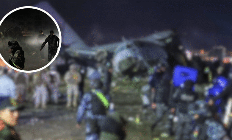 Tragedia en Bolivia Avión militar cargado de dinero choca contra vehículos al derrapar en El Alto (Fotos KCH) (1)