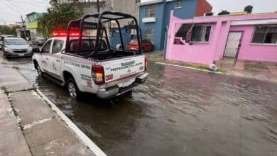 Caen casi 100 mm de lluvia en una noche