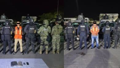 Detenidos y arsenal asegurado reportan autoridades policiales