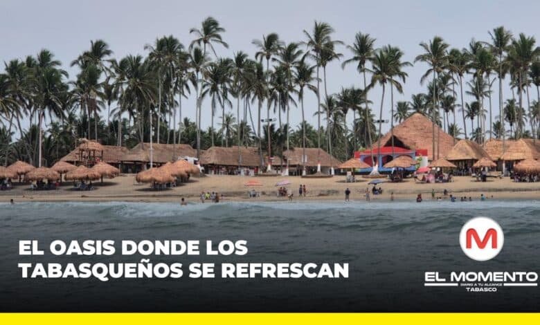 El oasis donde los tabasqueños se refrescan