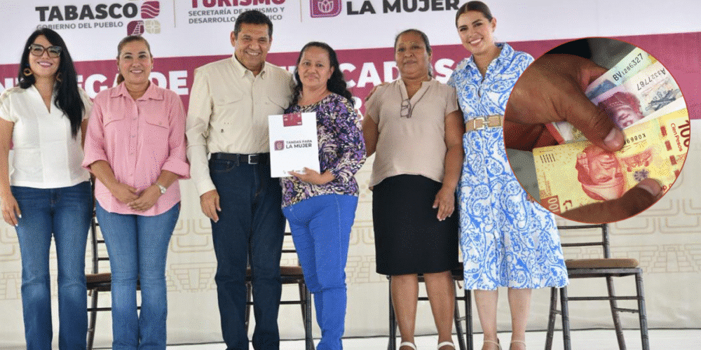 Entrega gobernador de Tabasco apoyos económicos a través de “Tandas para la mujer”