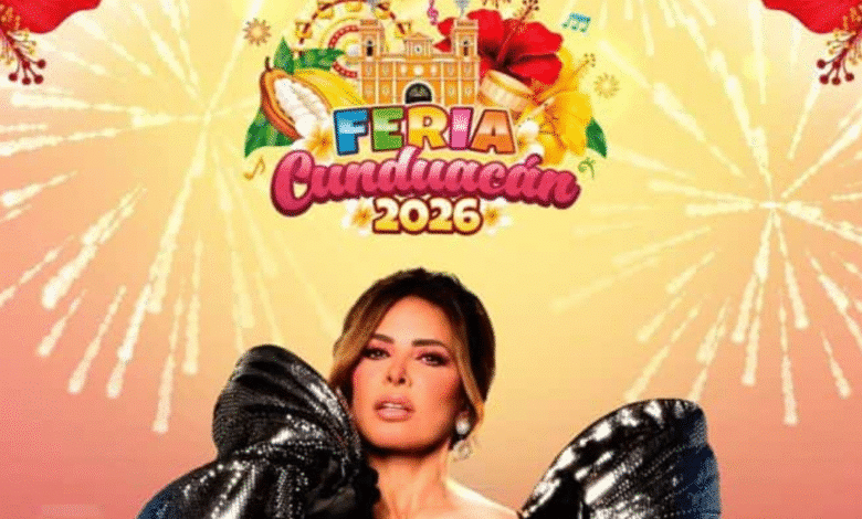 Gloria Trevi se presentará gratis en la Feria de Cunduacán 2026