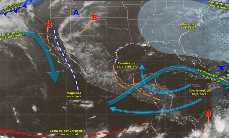 Lluvias fuertes y tormentas eléctricas afectarán gran parte de México
