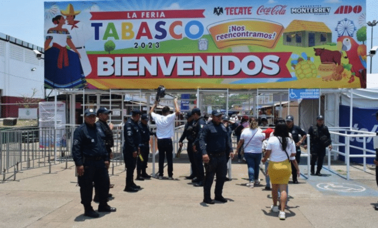 Mil agentes custodiarán la Feria Tabasco 2026