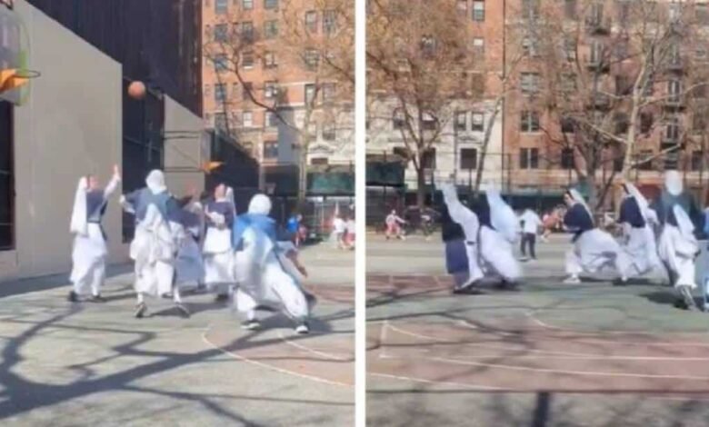 Monjas jugando basquetbol se vuelven virales en redes sociales