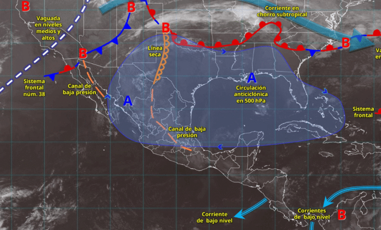 Pronóstico de lluvias fuertes en Jalisco y Chiapas