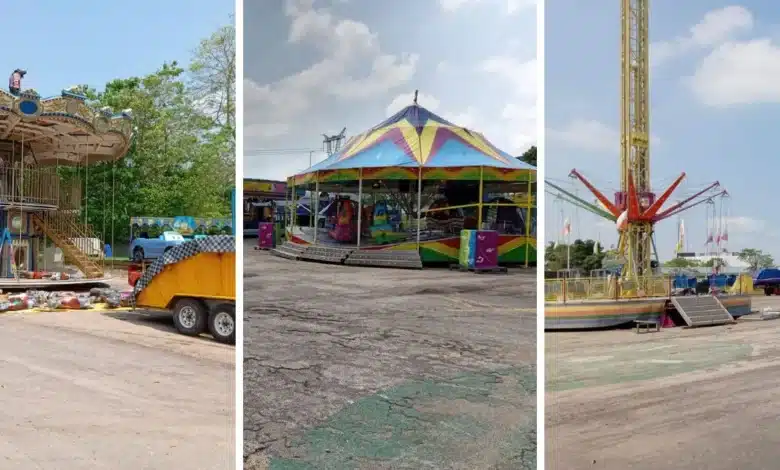 arriban los primeros juegos mecánicos al parque tabasco