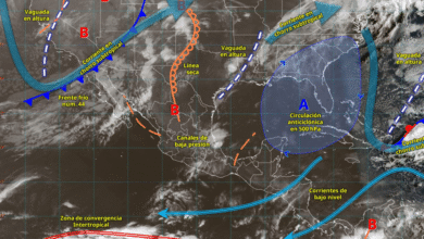 El frente frío núm. 44 y onda de calor azotan a México