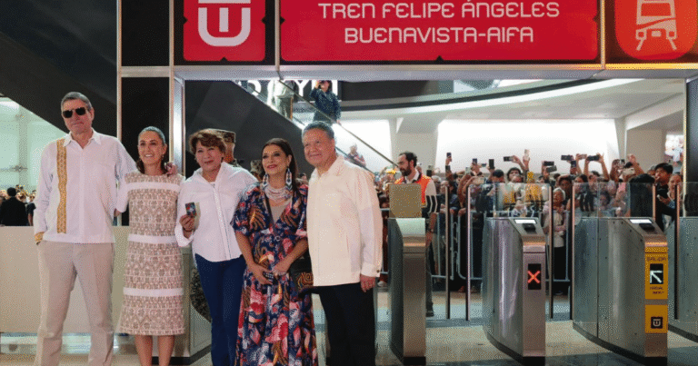 Claudia Sheinbaum inaugura el tren Felipe Ángeles, Buenavista-AIFA (Foto de cortesía)
